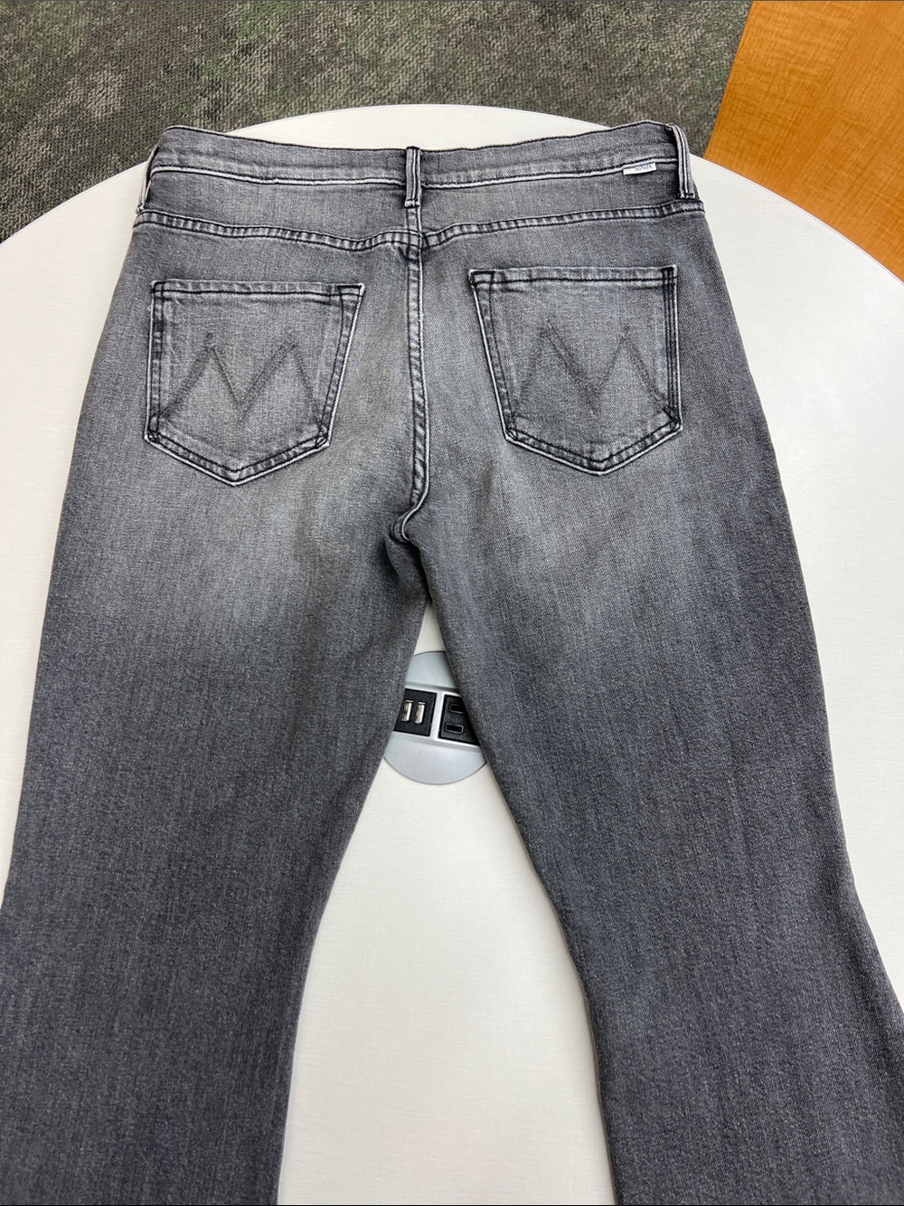 MOTHER the weekender Wanted! faded black jeans wide leg jeans denim pants 29 - Picture 14 of 15
